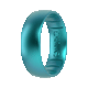 Elements Classic Silicone Ring - Peacock Quartz