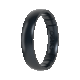 Elements Classic Thin Silicone Ring - Black Pearl