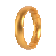 Elements Classic Thin Silicone Ring - Gold