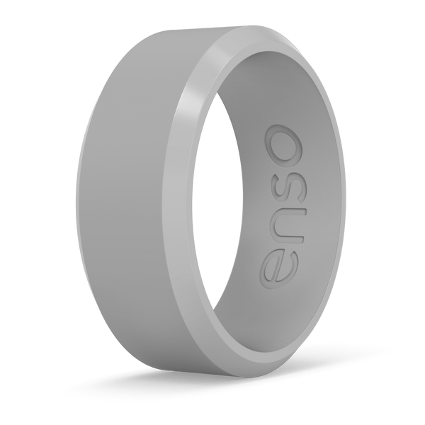 Bevel Silicone Ring - Misty Grey