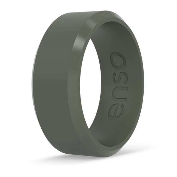 Bevel Silicone Ring - Pine