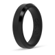 Bevel Thin Silicone Ring - Obsidian