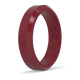 Bevel Thin Silicone Ring - Oxblood