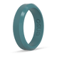 Bevel Thin Silicone Ring - Teal