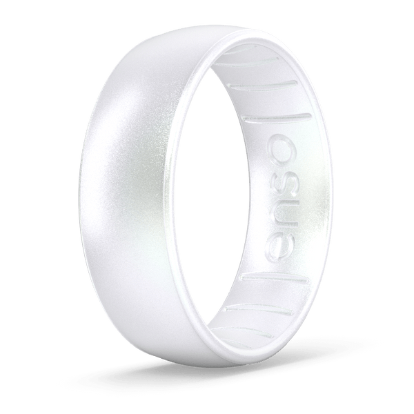 Elements Classic Silicone Ring - Pearl