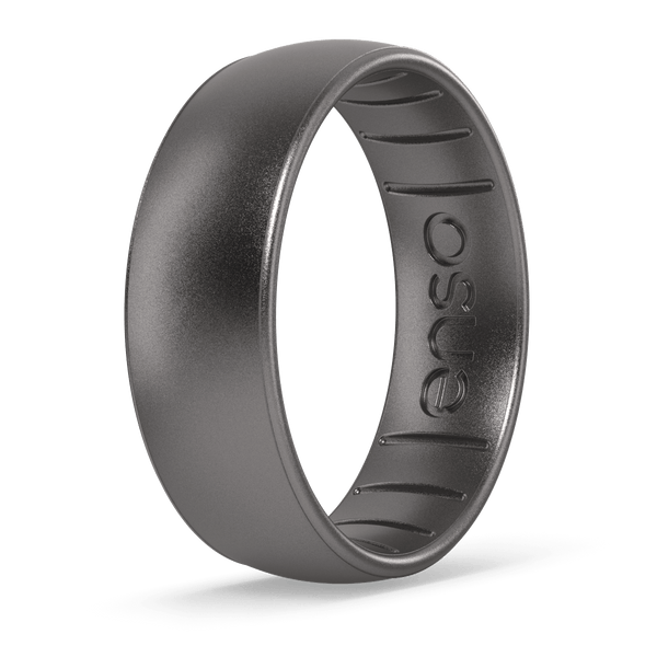 Elements Classic Silicone Ring - Platinum