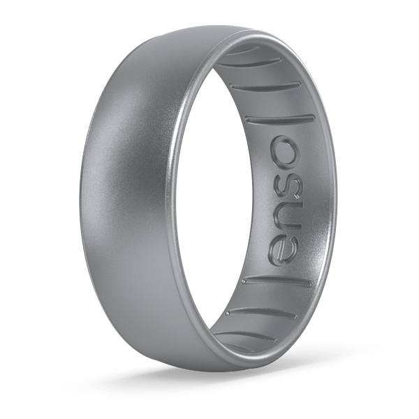 Elements Classic Silicone Ring - Silver
