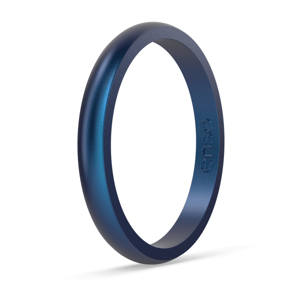 Elements Classic Halo Silicone Ring - Cobalt