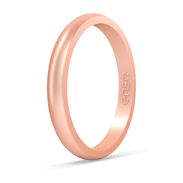 Elements Classic Halo Silicone Ring - Rose Gold