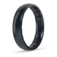 Elements Classic Thin Silicone Ring - Black Pearl