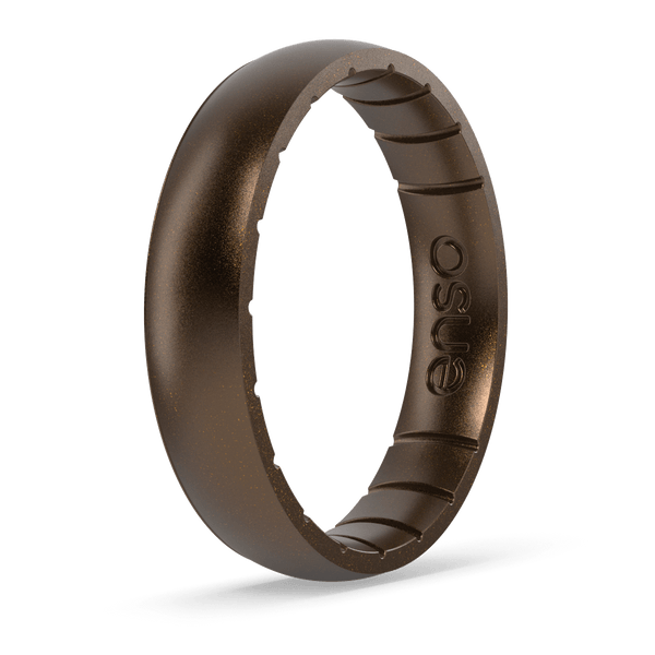Elements Classic Thin Silicone Ring - Meteorite