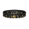 4mm Beaded Stretch Bracelet - Black Stack