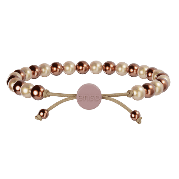 6mm Beaded Bracelet - Golden Duo