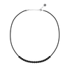 6mm Cord Beaded Choker - Obsidian