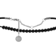 6mm Cord Beaded Choker - Obsidian