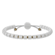 Heishi Beaded Bracelet - White & Gold