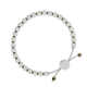 Heishi Beaded Bracelet - White & Gold