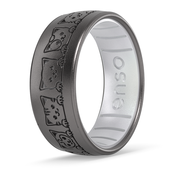 Enso Cares Best Friends Animal Society Silicone Ring - Cats All Around