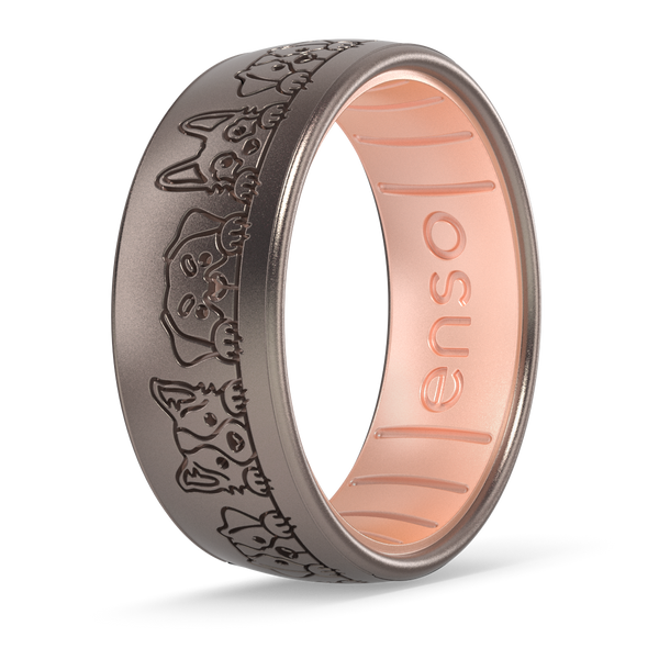 Enso Cares Best Friends Animal Society Silicone Ring - Dogs All Around