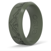 Etched Bevel Silicone Ring - Pine Peak