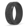 Etched Bevel Silicone Ring - Slate Peak