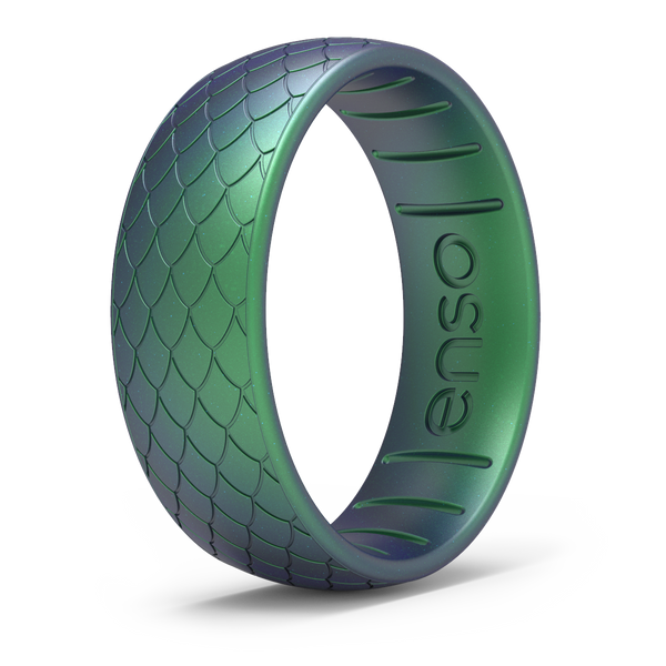 Etched Classic Silicone Ring - Dragon Scale