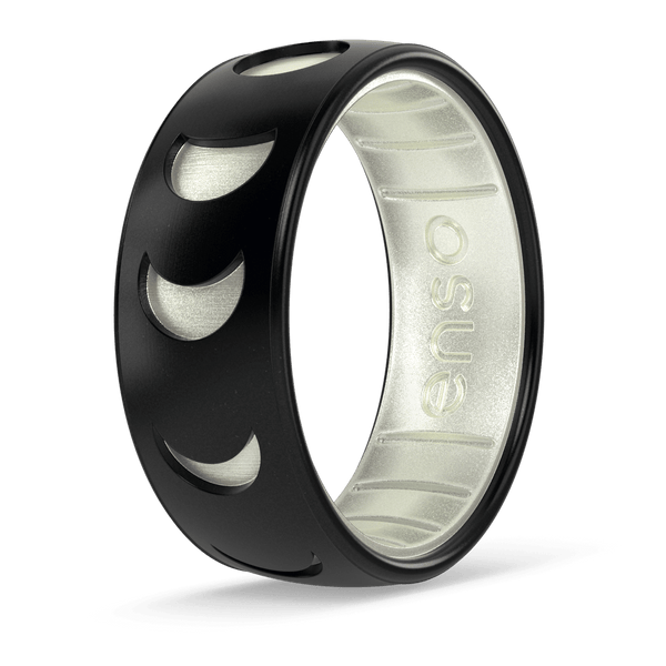 Etched Space Silicone Ring - Moonphases