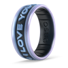 Star Wars Silicone Ring - I Love You (English) - Moonstone/Black Pearl